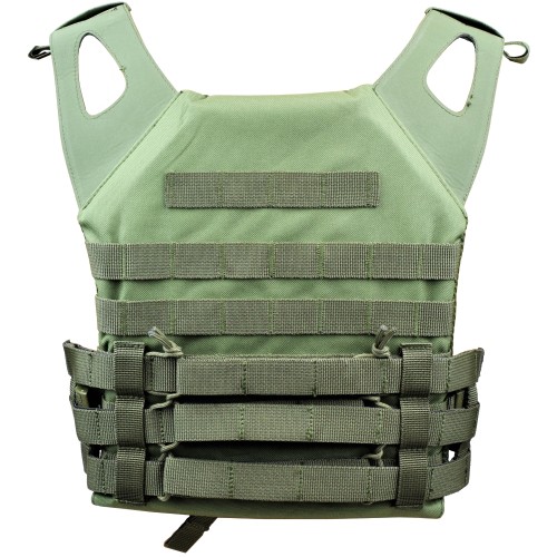 JS-TACTICAL TACTICAL VEST GREEN (JS-1857V) - REAR