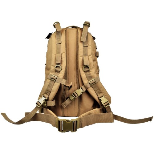 JS-TACTICAL RUCKSACK TAN (JS-1859T) - REAR VIEW