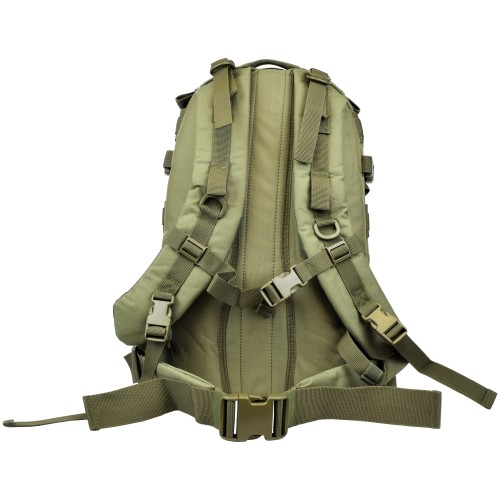 JS-TACTICAL RUCKSACK GREEN (JS-1859V) - REAR VIEW