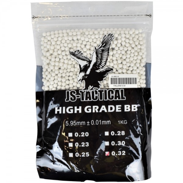 JS-TACTICAL BALL PELLETS 0,32G WHITE (JS-BB0.32)