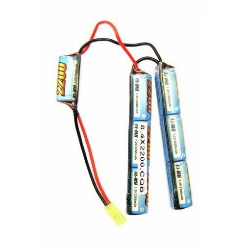 E-TANG POWER BATTERIA NI-MH 8.4V X 2200MAH VERSIONE CQB (8.4X2200CQB)