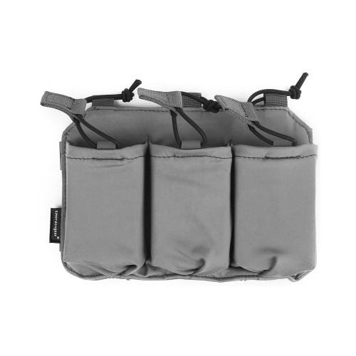 EMERSONGEAR TRIPLE MAGAZINE POUCH FOR SS VEST WOLF GREY (EM6402WG)