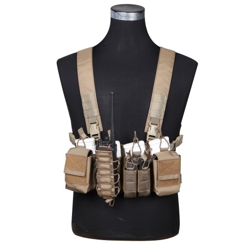 Emerson Gear D3CR Tactical Micro Chest Rig, Coyote Brown - Airsoft Extreme