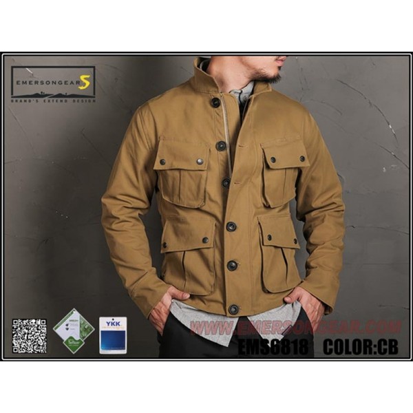 EMERSONGEARS GIACCA TCU STYLE COYOTE BROWN TAGLIA L (EMS6818-L)