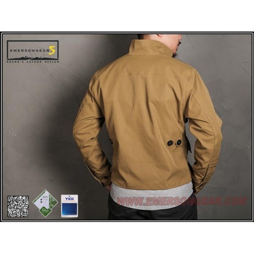 EMERSONGEARS TCU STYLE JACKET COYOTE BROWN LARGE SIZE (EMS6818-L)