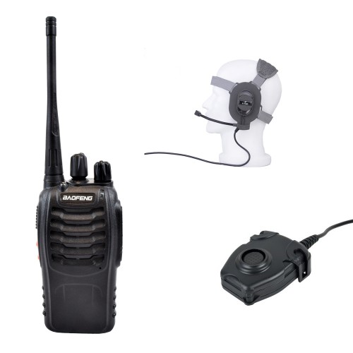 Z-TAC KIT TRANSCEIVER + PTT + HEADSET (EL-Z005SET)