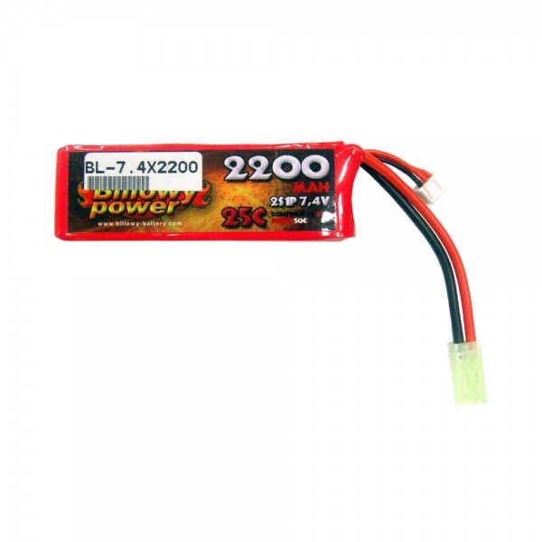 BILLOWY POWER BATTERIA LI-PO 7.4V X 2200MAH 25C (BL-7.4X2200) BILLOWY POWER BATTERIA LI-PO 7.4V X 2200MAH 25C (BL-7.4X2200)