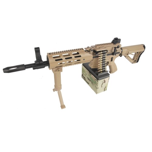 G&G ELECTRIC RIFLE CM16 LMG DESERT TAN (GG-CM16LMGT)