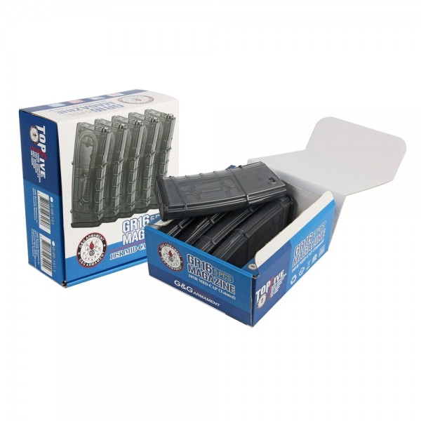 G&G 5 PIECES SET MID-CAP 105 ROUNDS MAGAZINE FOR GR16 SERIES (G08151)