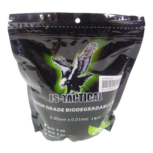 JS-TACTICAL BIODEGRADABLE BALL PELLETS 0.23G WHITE (JS-BIO0.23)