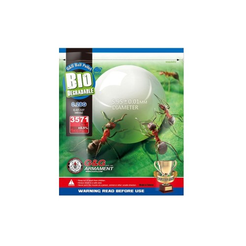 G&G BIO BALL PELLETS 0.28g WHITE (G&G BIO 0.28)