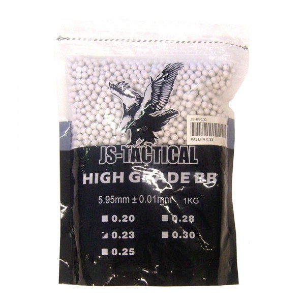 JS-TACTICAL BALL PELLETS 0.23G WHITE (JS-BB0.23)