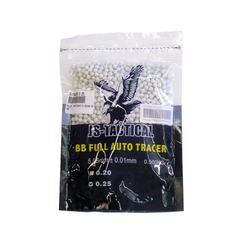 JS-TACTICAL AUTO-TRACERS BALL PELLETS 0.25G (JS-TRACER 0.25)