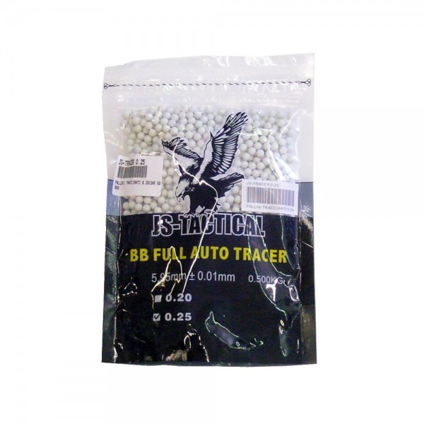 JS-TACTICAL AUTO-TRACERS BALL PELLETS 0.25G (JS-TRACER 0.25)